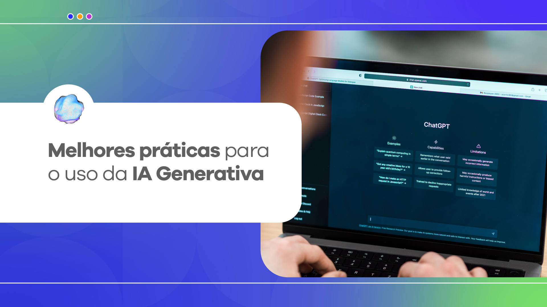 Banner Melhores práticas para o uso da IA Generativa